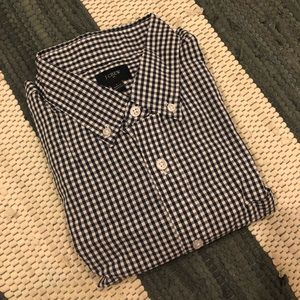 NWT Jcrew Factory Regular fit Gingham Shirt Size L